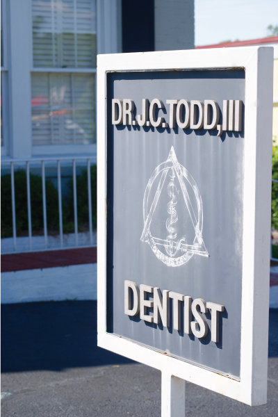 Dr James Todd Dentist Sign